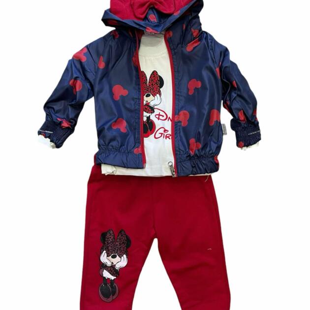 Σετ Minnie 3 τεμαχίων με μπουφάν