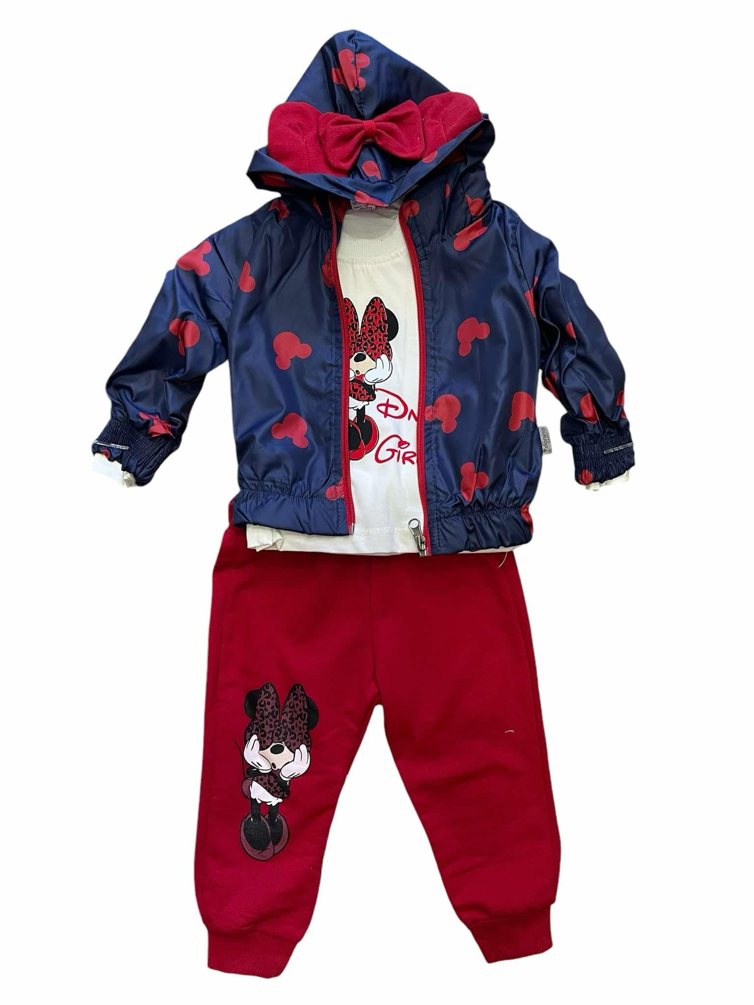 Σετ Minnie 3 τεμαχίων με μπουφάν