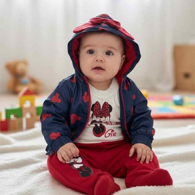 Σετ Minnie 3 τεμαχίων με μπουφάν