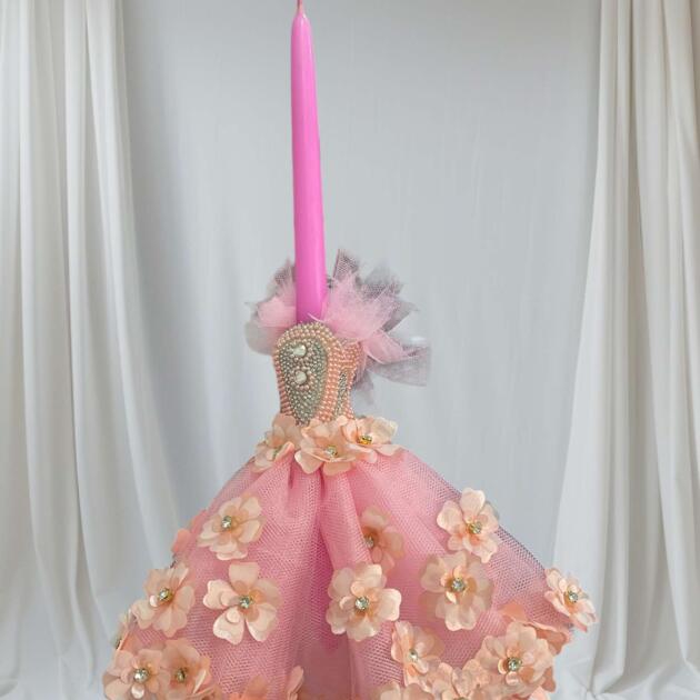 Λαμπάδα Πασχαλινή Princess Flower