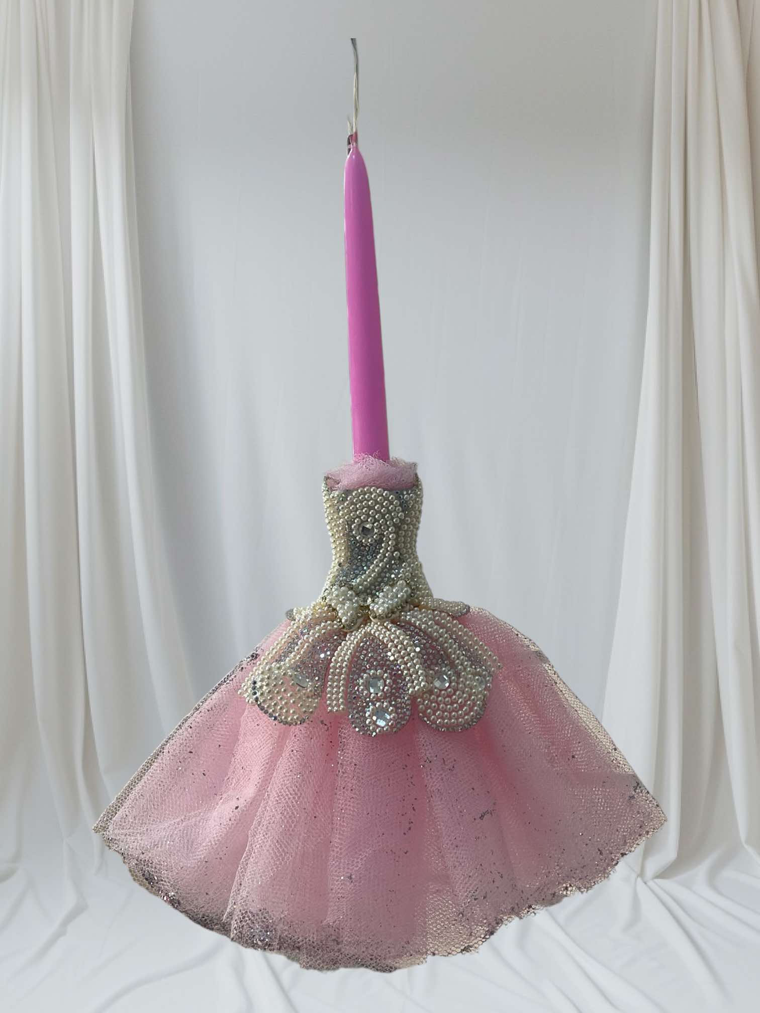 Λαμπάδα Πασχαλινή Flora Rhinestone