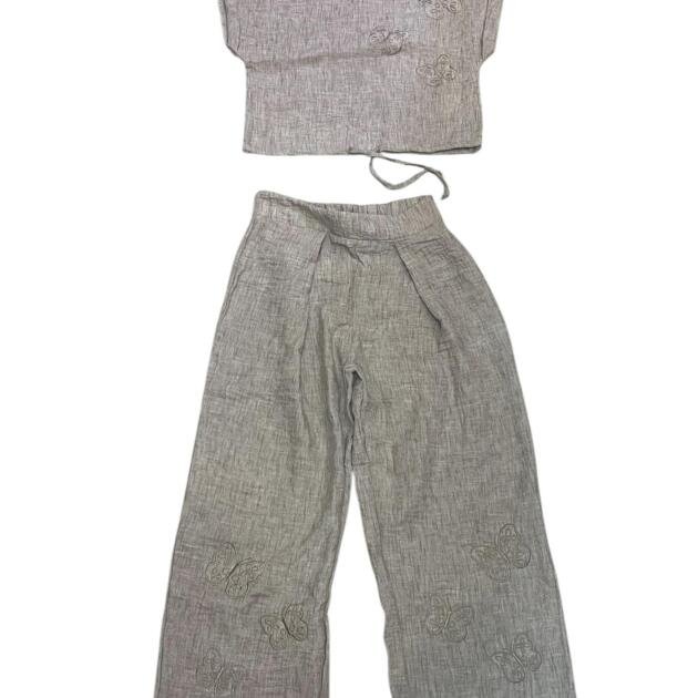 Σετ από Λινό Μουσελίνα - Περιορισμένη Έκδοση Ecru