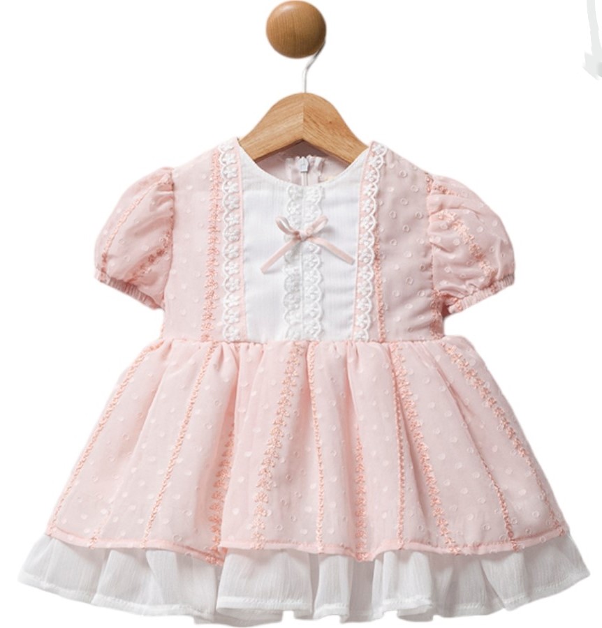 WB Luluby Φόρεμα από Βαμβάκι με Δαντέλα ,Pink