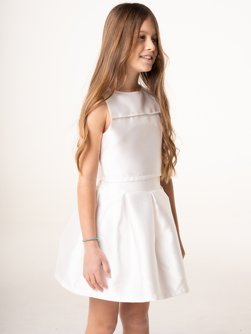 WB FEM SATIN σετ για κορίτσια crop top και φούστα - Image 8