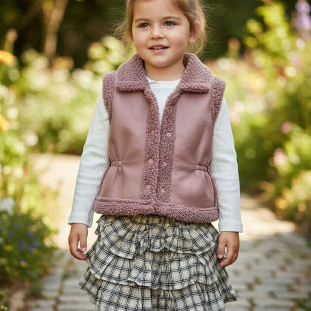 Σετ 3 τεμαχίων Princess με Γιλέκο, Μπλούζα ,Φούστα – Cozy Chic