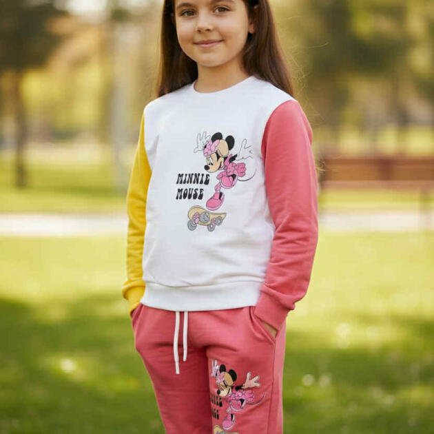 Παιδικό Σετ Φόρμας Minnie Mouse – Ελαστικό Βαμβάκι