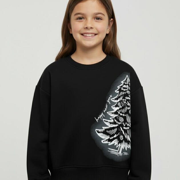 Little Star Φούτερ από 100% Βαμβάκι με Εσωτερικό Fleece