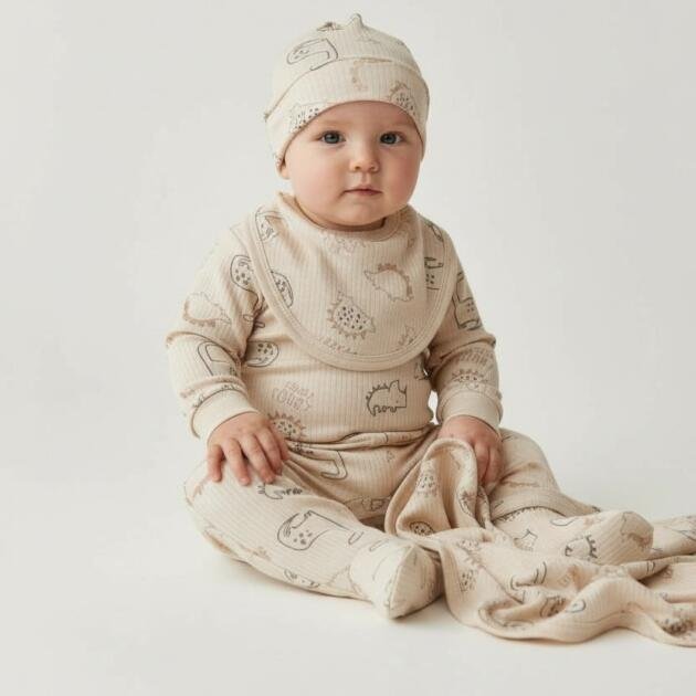 Σετ Unisex Εξόδου Μαιευτηρίου Νεογέννητου 5 τεμ με Κουβερτάκι