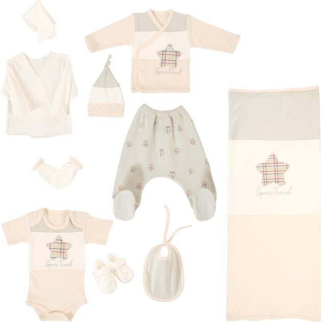 WB Star Βρεφικό Σετ 10 Τεμαχίων  – 100% Βαμβάκι (Unisex)