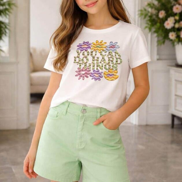 WB Little Star Σορτς Κοριτσιού Φιστικί Πράσινο – Καλοκαιρινή Συλλογή